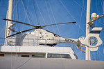 Helicopter on board M/V White Cloud