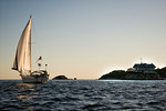 Sunset, East Passage,  Narragansett Bay